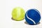 Yellow and Blue Tennis Balls