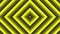 Yellow bold square simple flat geometric on dark grey black background loop. Quadratic radio waves endless creative animation.