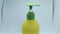 yellow bottle where to store liquid soap for washing hands