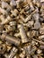 Yellow Brass Scrap nuts and bolts ready to be recycled