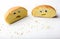 Yellow Bread studio quality white background