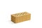 Yellow brick brick block on a white background.