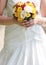 Yellow bridal bouquet