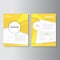 Yellow brochure flyer leaflet presentation templates