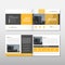 Yellow Brochure Leaflet Flyer annual report template design, boo