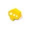 Yellow bubble chat message