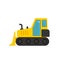 Yellow bulldozer icon