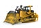 Yellow Bulldozer Isolated