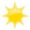 Yellow bursting star icon