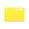Yellow business folder 3d icon. Volumetric plastic file with documentation