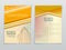 Yellow Business template. Flayer or advertising abstract background for delivery, energy business. Front page.