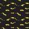 Yellow Camouflage Abstract Seamless Pattern Background