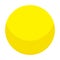 Yellow candy ball icon, isometric style