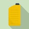 Yellow canister icon, flat style
