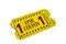 Yellow Carnival Admission Movie Ticket