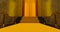 Yellow carpet on the stairs, The path to glory, Stairway go up. Business success.