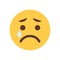 Yellow Cartoon Face Cry Sad Upset Emoji People Emotion Icon