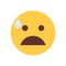 Yellow Cartoon Face Shocked Emoji People Emotion Icon