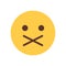 Yellow Cartoon Face Silent Shocked Emoji People Emotion Icon