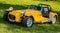 Yellow Caterham Seven car