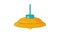 Yellow ceiling lamp icon animation