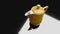 Yellow ceramic coffee pot