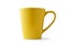 Yellow ceramic cup