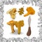 Yellow chanterelle vector illustration. Isolated image on white background