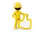 yellow character with approval icon