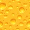 Yellow cheese seamless pattern