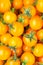 Yellow cherry tomato background