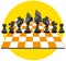 Yellow Chess Game, Cartoon