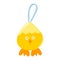 Yellow chick for Easter holiday. Design element for Easter. Chicken farming poultry symbol icon sign.