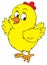 Yellow chick (vector clip-art)