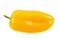 Yellow chili bell pepper isolated