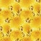 Yellow chrysanthemum repeatable motif