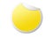 Yellow circular shape digital sticker for notes