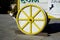 Yellow circular wheel