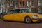 Yellow Citroen DS classic car