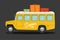 Yellow classic school children s bus