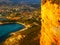 Yellow cliff over Cassis in Provence