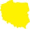 YELLOW CMYK color map of POLAND