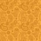 Yellow color arabic paisley pattern