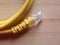 Yellow color broadband cable jack