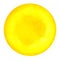 Yellow color of chakra symbol solar plexus concept, watercolor painting