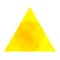 Yellow color of chakra symbol solar plexus concept, watercolor painting