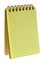 Yellow colored notepad