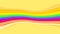 Yellow colors and rainbow wave for background, abstract colorful wave line, wallpaper rainbow curve multicolor stripes, rainbow