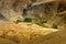 Yellow colourful rocks and stones , moonland, ladakh landscape Leh, Jammu Kashmir, India