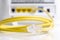 Yellow Communication cable with modem isolated